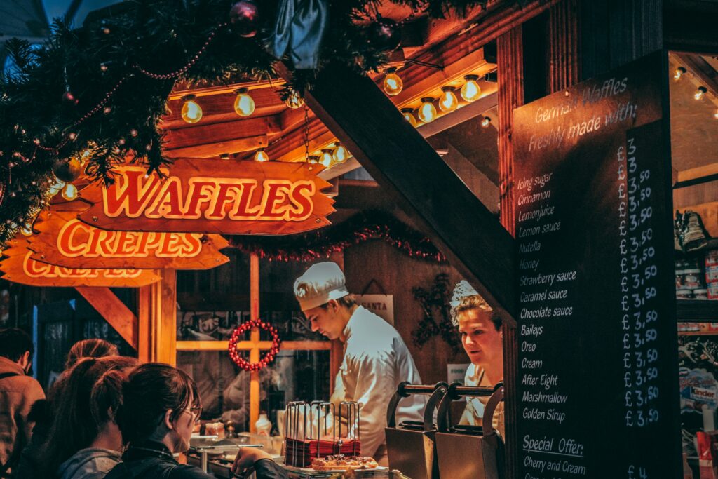 Christmas Market Food Stall